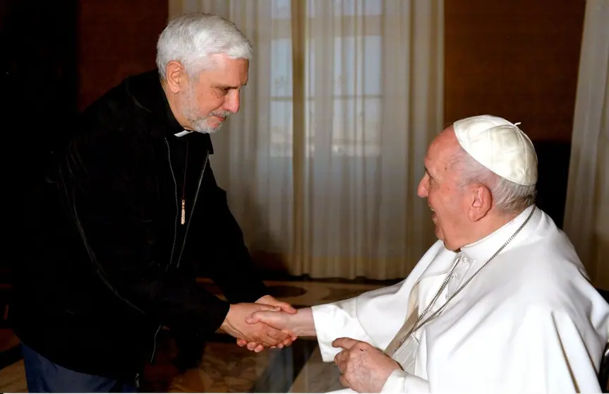 Antonio Villarino co papa Francisco