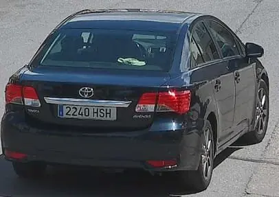 Parte trasera del autom&oacute;vil que se intenta localizar.