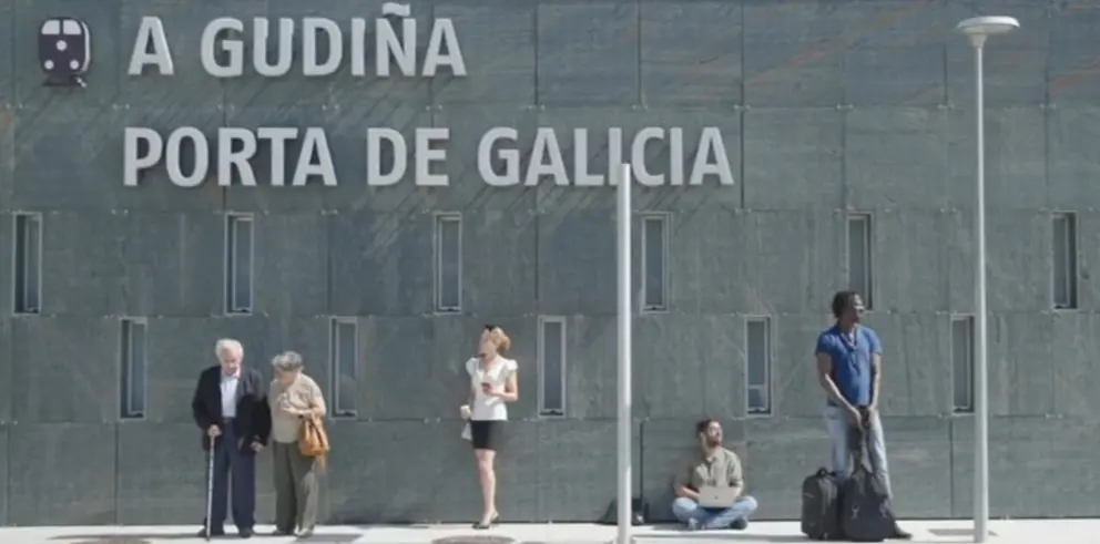 Fotograma del corto 'Estannos matando en vida' de la Plataforma Dereito ao Tren de A Gudi&ntilde;a.