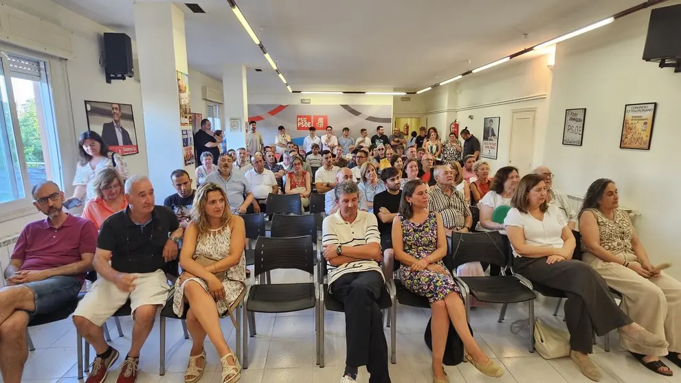20250717 Comit&eacute; Provincial PSdeG Ourense, Marina Vaz, &Aacute;lvaro Vila