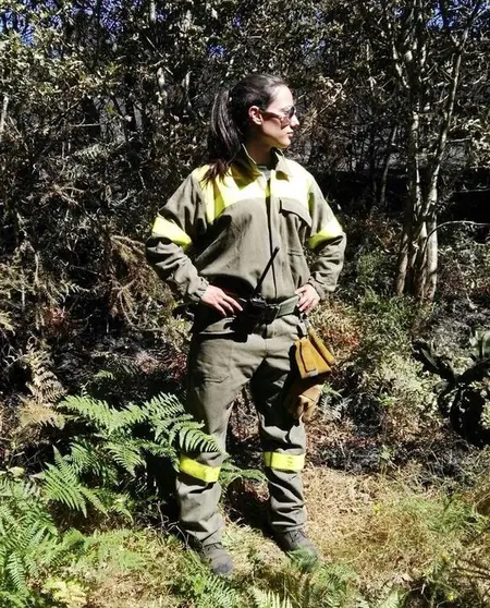 Noelia Conde, xefa de brigada forestal Azureira distrito XII