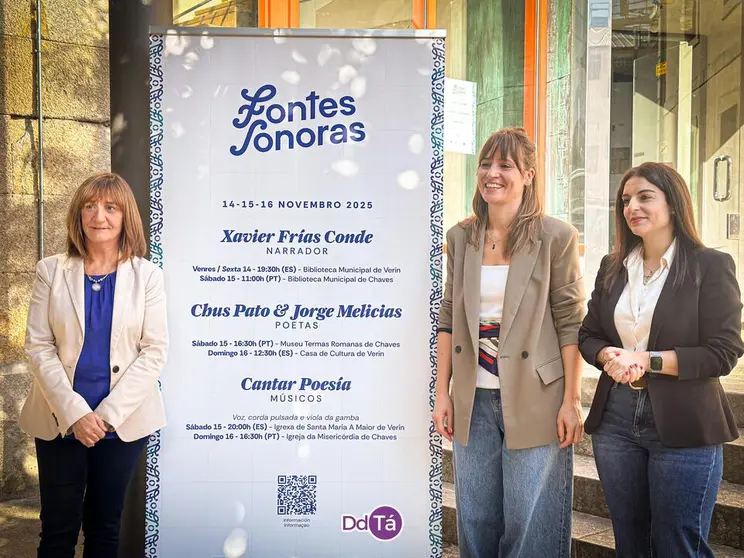 Conchi da Silva, junto a Samanta Barreira y N&iacute;dia da Cunha.