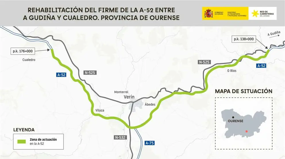 Trayecto en el que se ejecutar&aacute;n las obras de mejora.