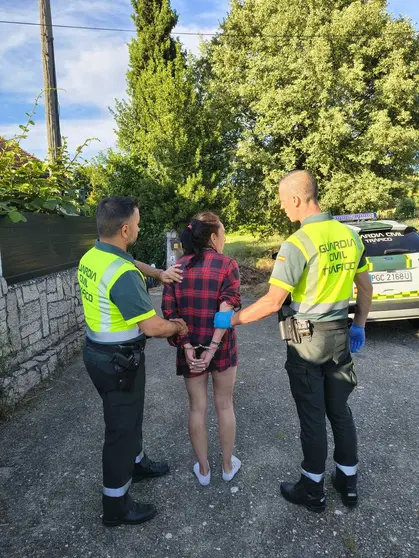 La autora del atropello al guardia civil, ya detenida.