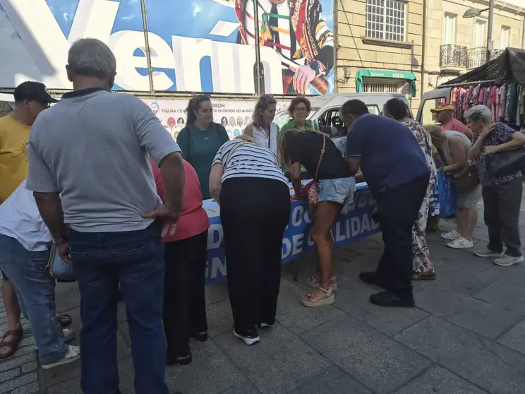 La plataforma comarcal volver&aacute; a instalar una mesa de recogida de firmas el pr&oacute;ximo d&iacute;a 23 de julio en el mercado tradicional.