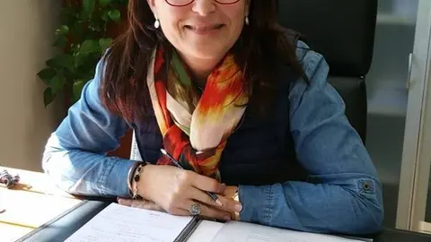 Ana Mar&iacute;a Villarino Pardo, no seu despacho da casa consistorial.