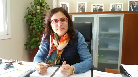 A alcaldesa de O&iacute;mbra, Ana Mar&iacute;a Villarino Pardo.