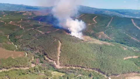 Foto a&eacute;rea del incendio