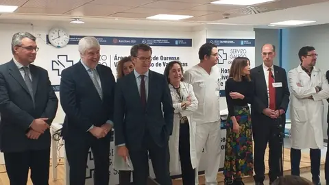 Alberto N&uacute;&ntilde;ez Feij&oacute;o, en el CHUO.