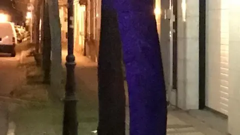 Avenida de Sousas, onde se produciron os feitos este venres pola noite.