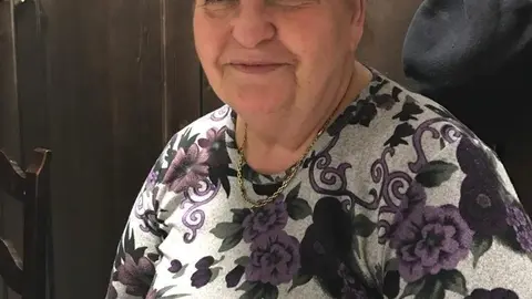 Br&iacute;gida Machado, m&aacute;s conocida como "Pura", en una de sus &uacute;ltimas fotograf&iacute;as.