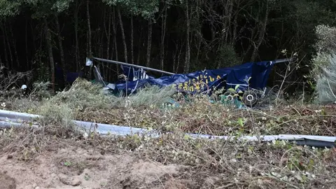 El accidente tuvo lugar en el punto kilom&eacute;trico 178 de la A - 52. | FOTO: Noelia Caseiro.