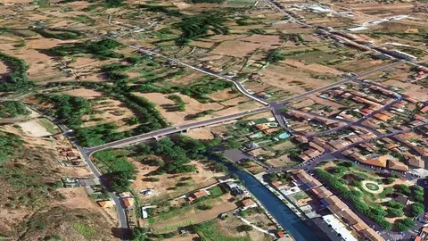 Fotomontaje del nuevo puente sobre el T&aacute;mega en A Preguiza.