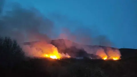 Imagen de un incendio.