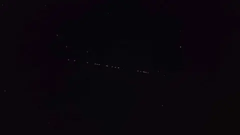 Imagen captada por algunos de los lectores de la p&aacute;gina Meteo Tras &oacute;s Montes.