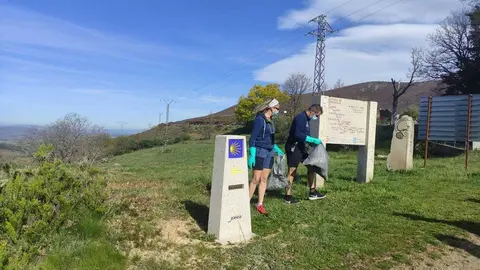 Dous dos participantes na andaina da Mezquita.