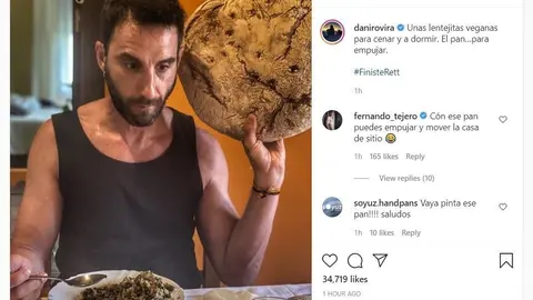 Publicaci&oacute;n de Dani Rovira en su cuenta de Instagram.