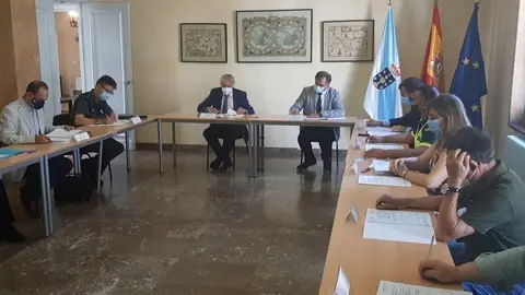 Emilio Gonz&aacute;lez Afonso presidiu a Comisi&oacute;n Provincial de Tr&aacute;fico, este luns.