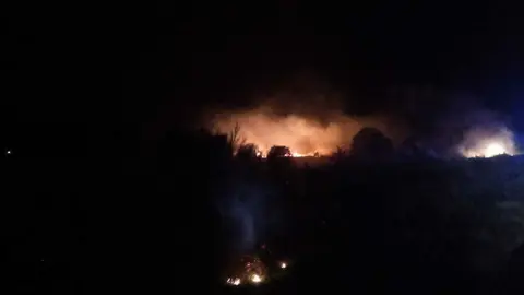 Incendio en A Gudi&ntilde;a