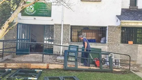 O estado actual das obras no Centro Ocupacional.