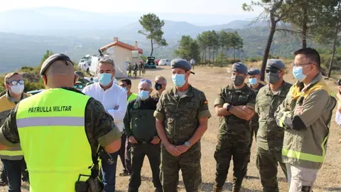 Drons, Medio Rural, conselleiro, Jos&eacute; Gonz&aacute;lez, UIFO, Ex&eacute;rcito, Ej&eacute;rcito, Infesta, Incendios. | FOTO: Xos&eacute; Lois Colmenero