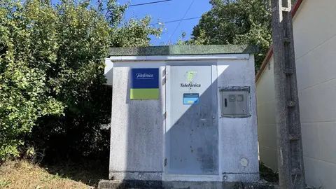 Centralita de Telef&oacute;nica en Bous&eacute;s, O&iacute;mbra. | FOTO: M. D.
