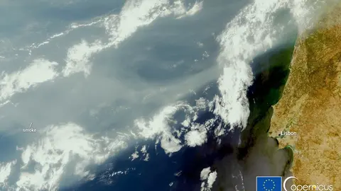 Imagen del servicio europeo de vigilancia ambiental Copernicus.