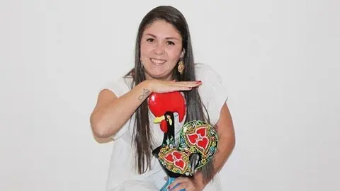 C&aacute;tia Cardoso, instructora do obradoiro sobre o traballo do barro en Portugal desta fin de semana en Ri&oacute;s.