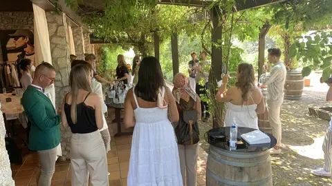 Celebraci&oacute;n da cata celebrada na presentaci&oacute;n de 'Caminae'.