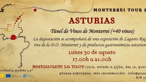 T&uacute;nel do vi&ntilde;o, esta fin de semana en Asturias.