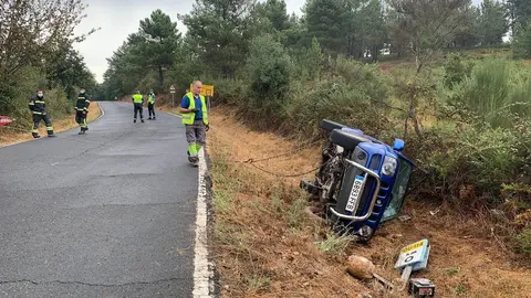 Accidente en el kil&oacute;metro cero de la OU - 114, en Ver&iacute;n.