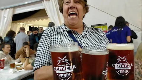 Emilia Somoza, edila del grupo de Gobierno, una de las responsables del &eacute;xito de la fiesta. | FOTO: L. C.