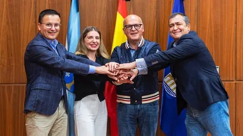 Jos&eacute; Gonz&aacute;lez, Lara Da Silva, Manuel Baltar e Jos&eacute; Luis Su&aacute;rez.