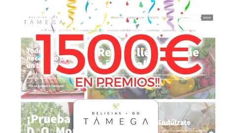 Delicias do T&aacute;mega sortea 1.500 euros entre sus clientes.