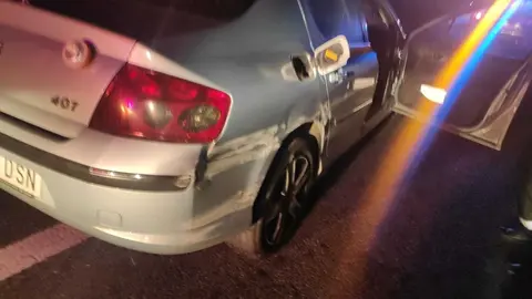 Uno de los veh&iacute;culos implicados en el siniestro.