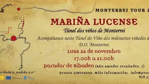 El pr&oacute;ximo T&uacute;nel del Vino de la D. O. Monterrei tendr&aacute; lugar en Ribadeo, Lugo.
