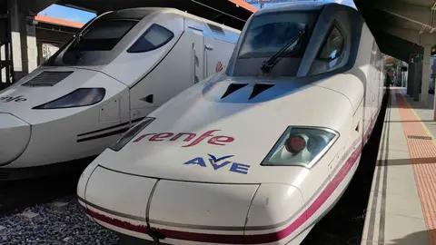 Los trenes Alvia y AVE, que circulan por las nuevas v&iacute;as de alta velocidad. | FOTO: Xos&eacute; Lois Colmenero