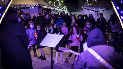 Os concertos de m&uacute;sica, un dos grandes atractivos desta &uacute;ltima edici&oacute;n da Feira de Nadal. | FOTO: Carlos Montero.
