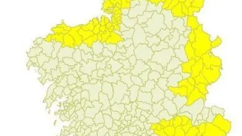 O aviso amarelo por vento estar&aacute; ata o vindeiro martes.