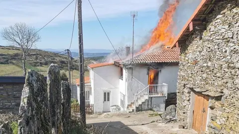A segunda das vivendas afectadas polas lapas.