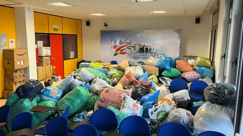 El sal&oacute;n de actos de la Eurocidade, lleno de solidaridad.