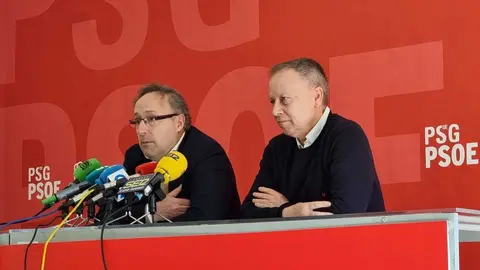 Juan Carlos Francisco e Rafael Rodr&iacute;guez Villarino, este luns en Ourense.