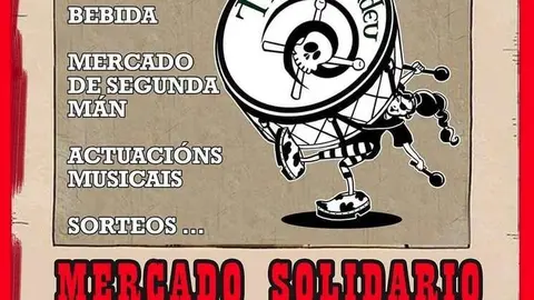 Cartel do mercado solidario de Albarellos.