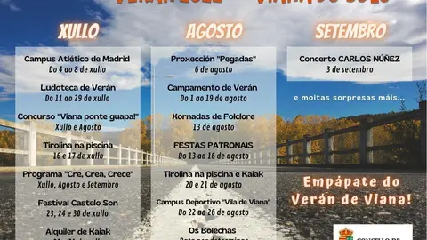 Programaci&oacute;n de ver&aacute;n en Viana.