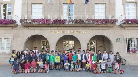 Nenos da &uacute;ltima edici&oacute;n do campamento no Invenadeiro en 2017.
