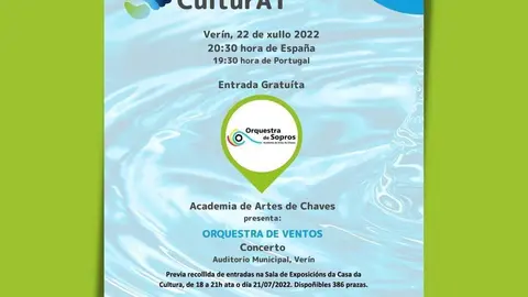 Cartel do concerto deste venres.