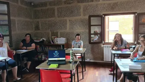 Parte do equipo do CDR Portas Abertas que traballa no proxecto Biocoidados.