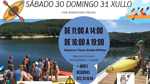 Cartel das xornadas de kaiak.