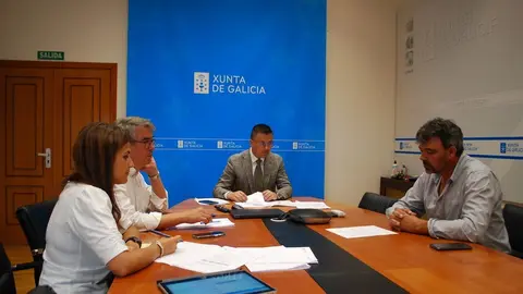 Jos&eacute; Gonz&aacute;lez e Rafael P&eacute;rez na reuni&oacute;n que mantiveron.