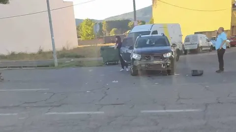 Accidente en la avenida de Castilla esta ma&ntilde;ana.